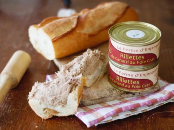 Rillettes de canard au foie gras